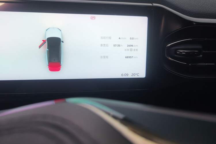 Used Nio ES6 2020 600 km Sport Edition Odometer Close Up