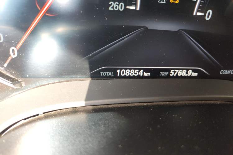 Used BMW 5 Series 2018 530Li xDrive M Sport Package Odometer Close Up