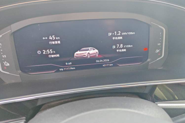 Used Volkswagen Passat New Energy 2022 430 PHEV Hybrid Luxury Edition Odometer Close Up