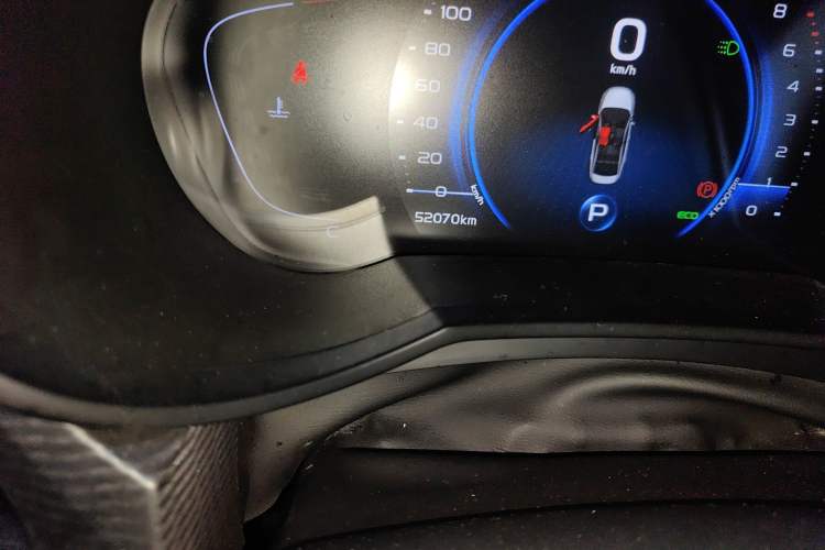 Used Geely Auto Emgrand GL 2020 1.4T CVT Luxury Model Odometer Close Up