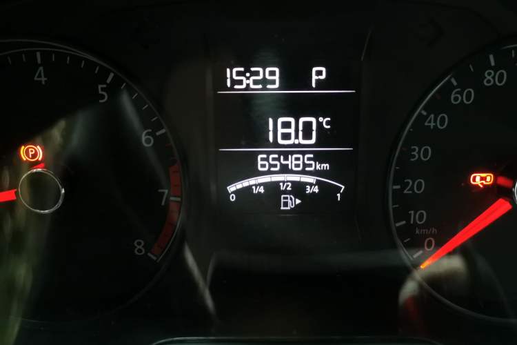 Used Volkswagen Polo 2016 1.4L Automatic Trendy Model Odometer Close Up