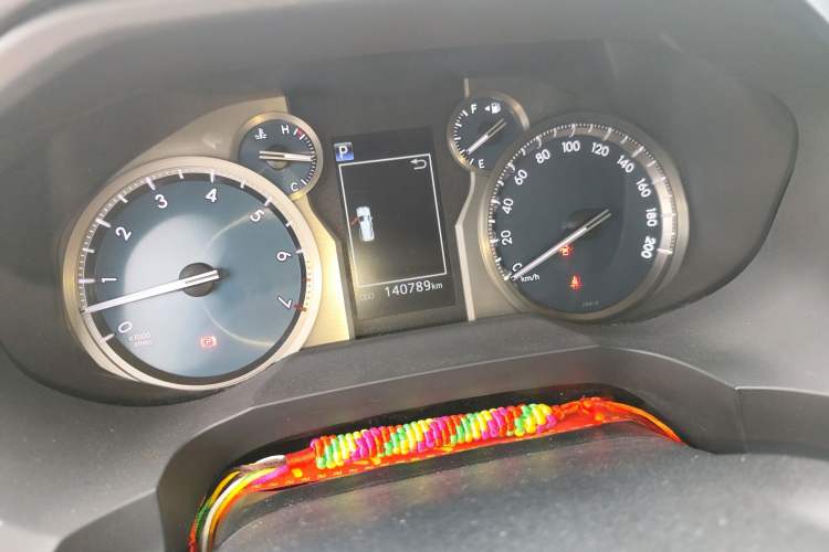 Used Toyota Prado 2018 3.5L Automatic TX-L with Rear-Mounted Spare Tire Odometer Close Up