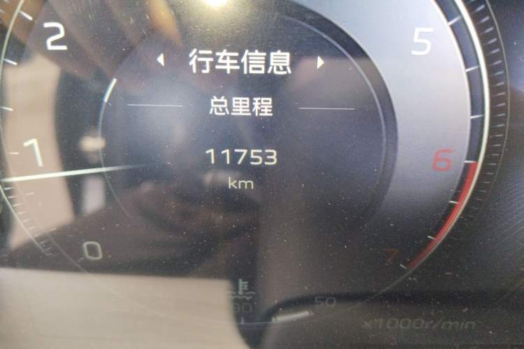 Used Hongqi H5 2025 2.0T Automatic Flag Edition – 500 000 Units Commemorative Version Odometer Close Up