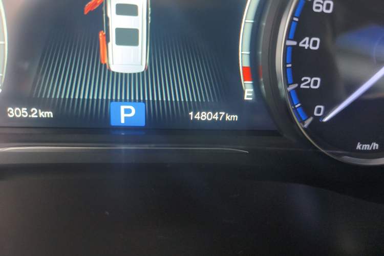 Used GAC Trumpchi M8 2018 320T Luxury Edition Odometer Close Up