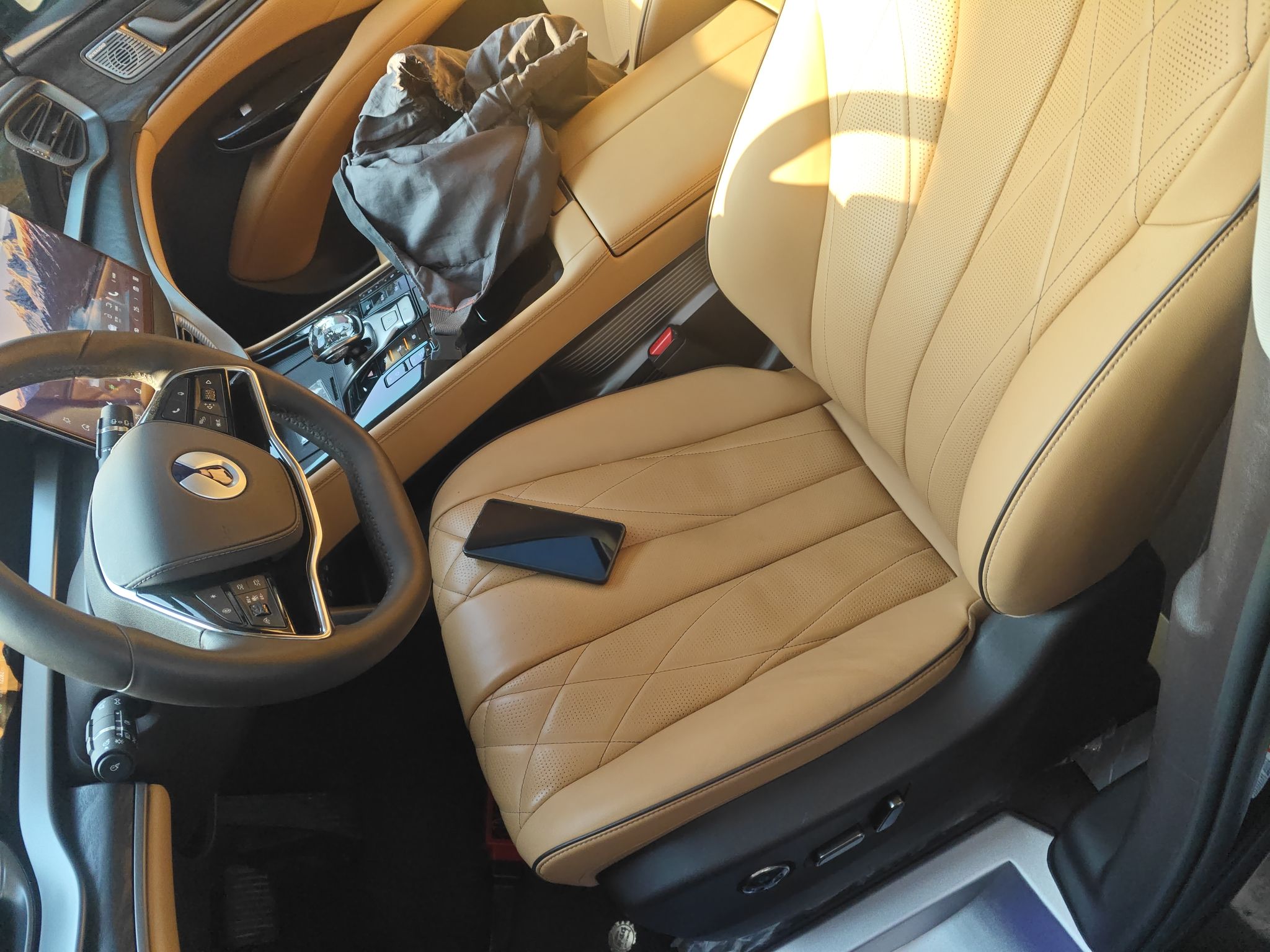 Переднее сиденье в автомобиле