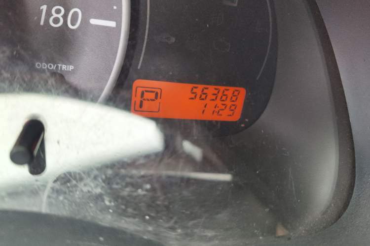 Used Nissan March 2010 1.5L Automatic Easy-Drive Version Odometer Close Up