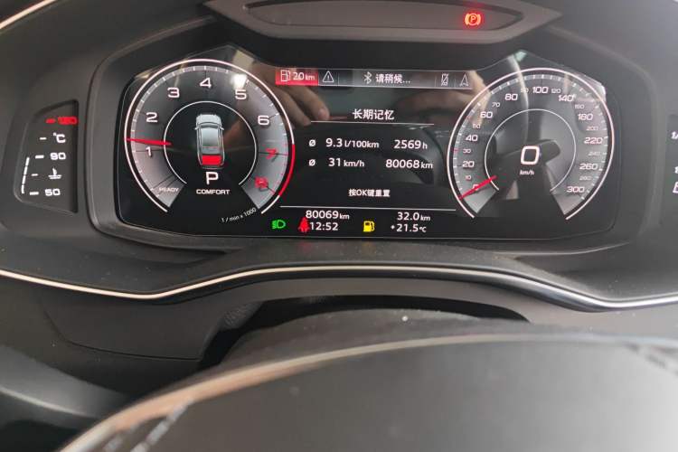 Used Audi A6L 2023 45 TFSI quattro Prestige Dynamic Edition Odometer Close Up