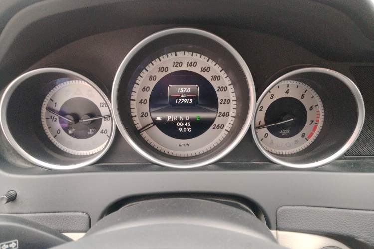 Used Mercedes-Benz C-Class 2013 C 260 CGI Fashion Model Odometer Close Up