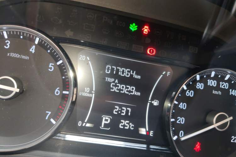 Used Honda Crider 2019 180 Turbo CVT Comfort Version China VI Odometer Close Up