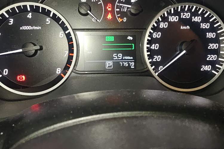 Used Nissan Sylphy 2021 Classic 1.6XL CVT Luxury Edition Odometer Close Up