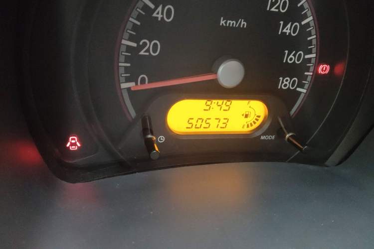 Used Suzuki Alto 2013 1.0L Manual Luxury Model Odometer Close Up