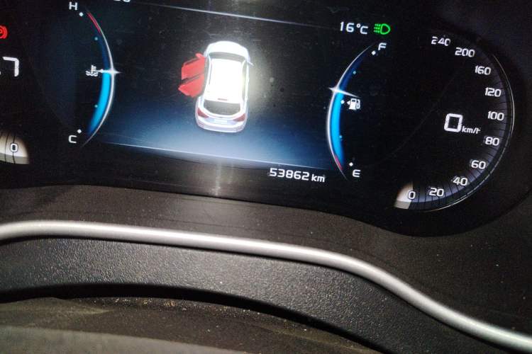 Used Geely Auto Vision S1 2018 1.5L Manual FENGXING Model Odometer Close Up