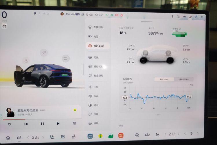 Used ONVO L60 2024 60 kWh Rear-Drive Version Instrument Cluster