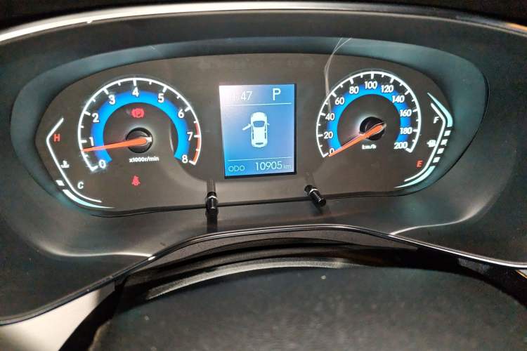 Used BAIC Beijing X3 2021 1.5T CVT Glory Edition Odometer Close Up