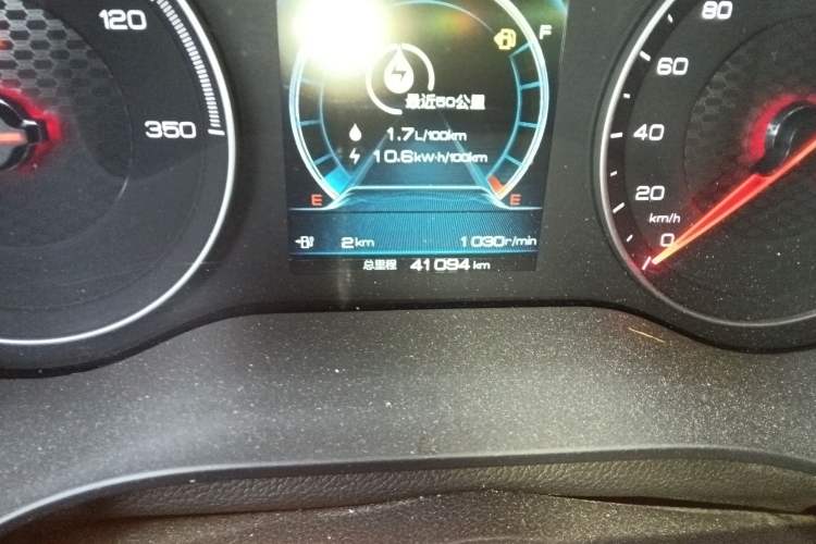 Used BYD Song New Energy 2019 Song DM 1.5TID Smart Connect Dynamic Model Odometer Close Up