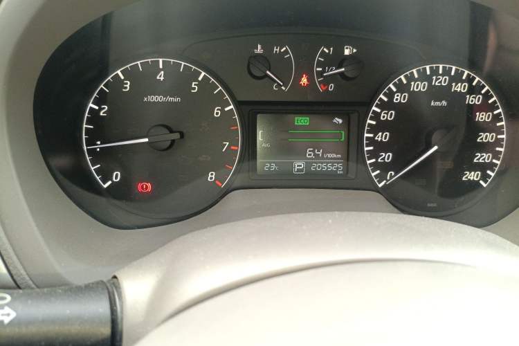 Used Nissan Sylphy 2012 1.6 XL CVT Luxury Edition Odometer Close Up