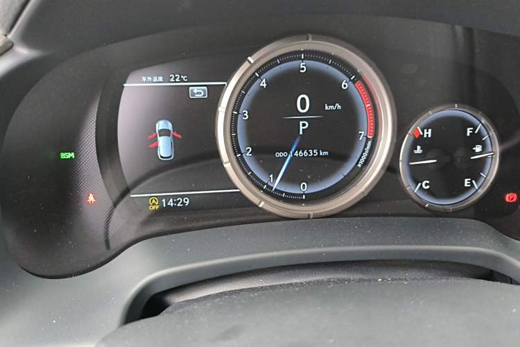 Used Lexus RX 2021 300 4x4 F SPORT Odometer Close Up