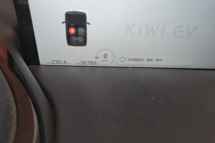Used Baojun KiWi EV 2021 Designer Ternary Lithium Odometer Close Up