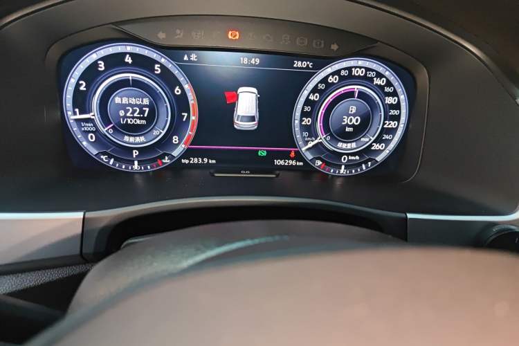 Used Volkswagen Teramont 2017 530 V6 Four-Wheel Drive Supreme Flagship Edition Odometer Close Up