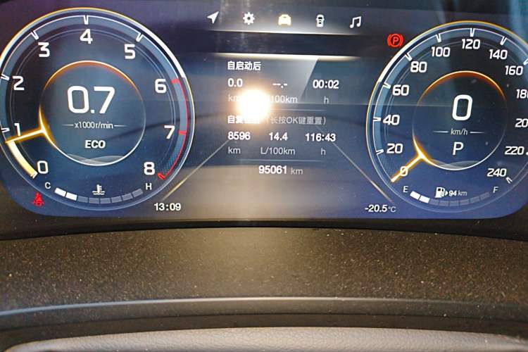 Used GAC Trumpchi M8 2021 Lingxiu Series 390T Deluxe Edition Odometer Close Up