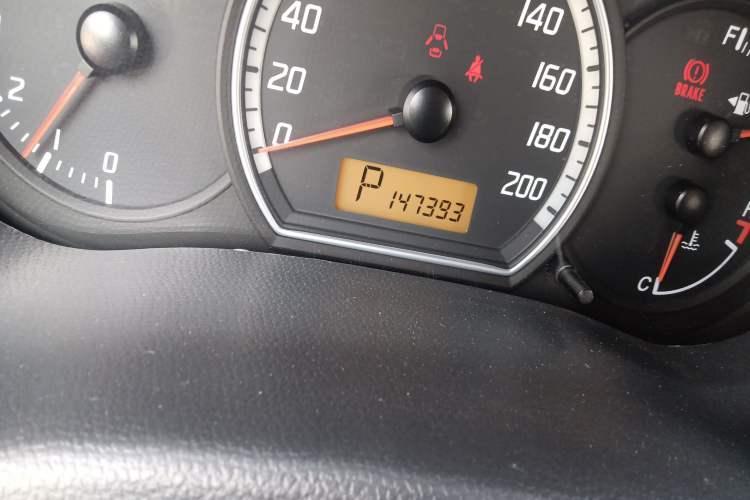 Used Suzuki Swift 2011 1.5L Automatic Fashion Edition Odometer Close Up