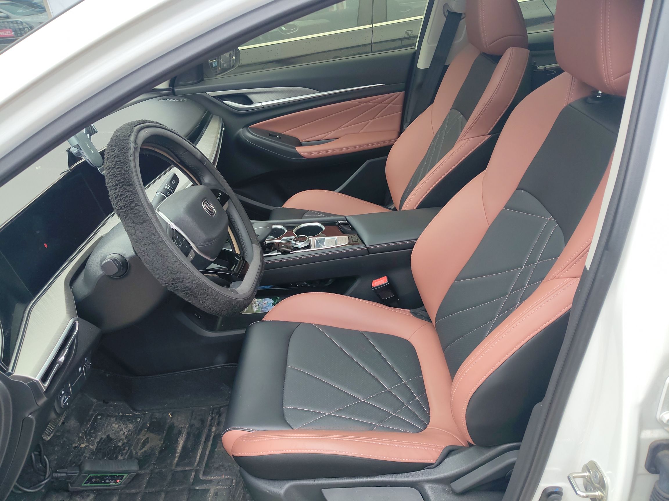 Переднее сиденье в автомобиле