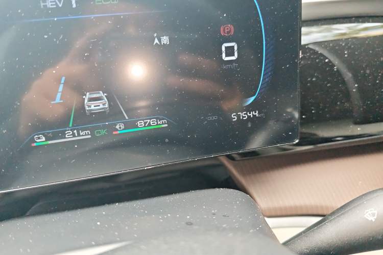 Used BYD Song Pro New Energy 2022 DM-i 110km Flagship Model Odometer Close Up