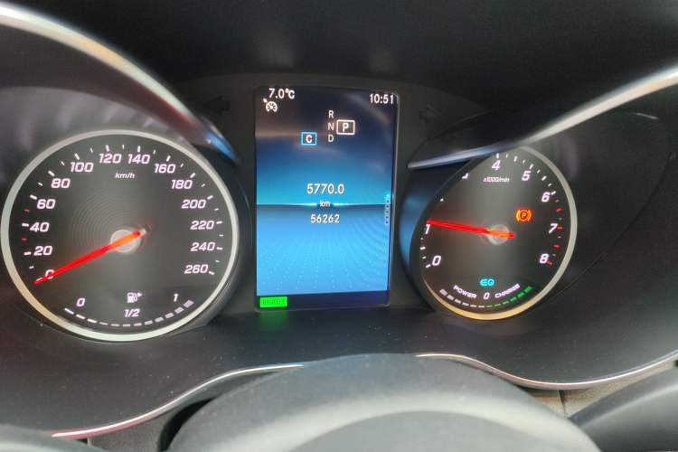 Used Mercedes-Benz C-Class 2019 C 260 Sport Edition Odometer Close Up