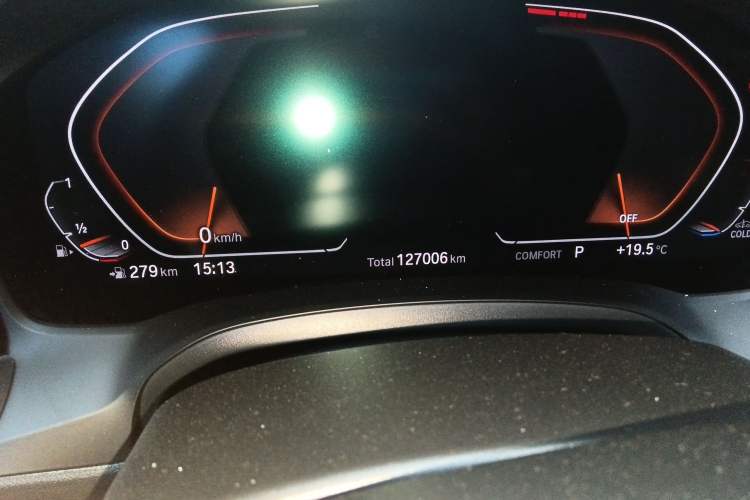 Used BMW 3 Series 2022 325Li M Sport Night Edition Package Odometer Close Up