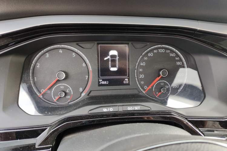 Used Volkswagen Polo 2021 Plus 1.5L Automatic Colorful Tech Edition Odometer Close Up