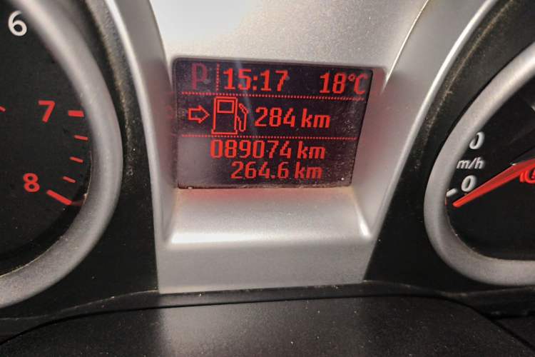 Used Ford Focus 2012 Hatchback Classic 1.8L Automatic Base Model Odometer Close Up