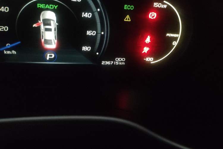 Used Geely Auto Emgrand New Energy 2018 EV350 Elite Model Odometer Close Up