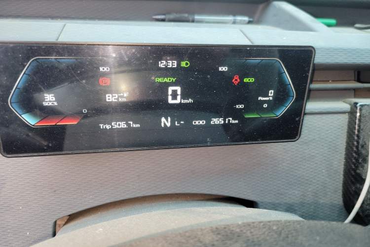 Used Farizon Xingxiang V 2023 V6E Guoxuan Hi-Tech 38.7 kWh Value Edition Odometer Close Up