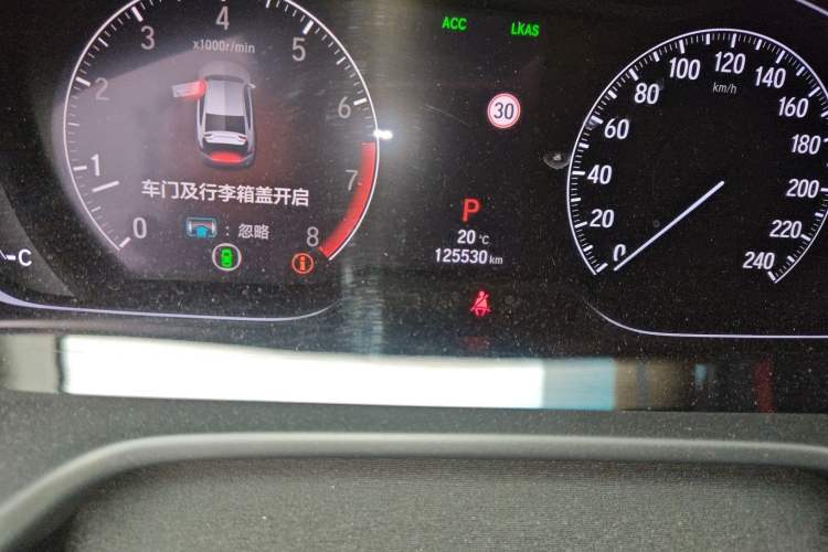 Used Honda Inspire 2019 260TURBO Jingyue Edition China VI Odometer Close Up