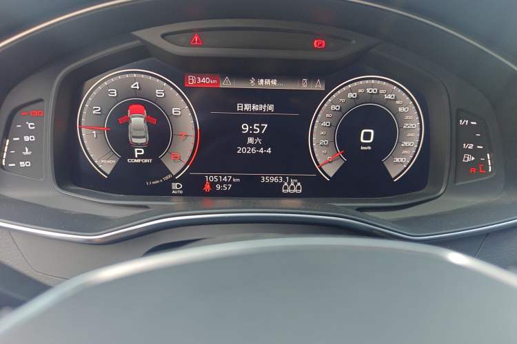 Used Audi A6L 2020 45 TFSI quattro Prestige Dynamic Edition Odometer Close Up