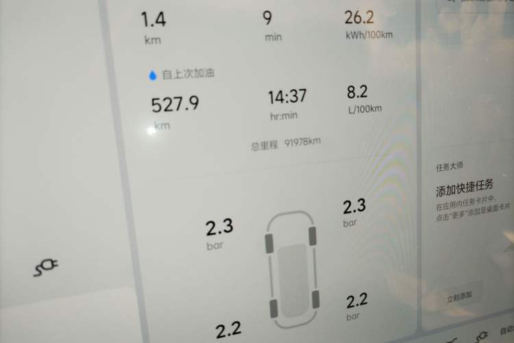 Used Li Auto L8 2023 Pro Model Odometer Close Up