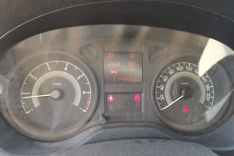 Used Peugeot 301 2014 1.6L Automatic Comfort Edition Odometer Close Up