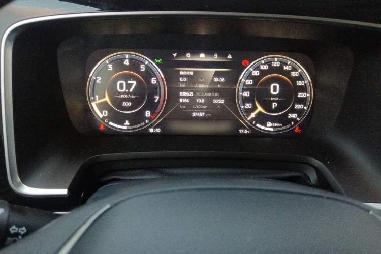 Used GAC Trumpchi M8 2021 Master Series 390T Four-Seat Glory Edition Odometer Close Up
