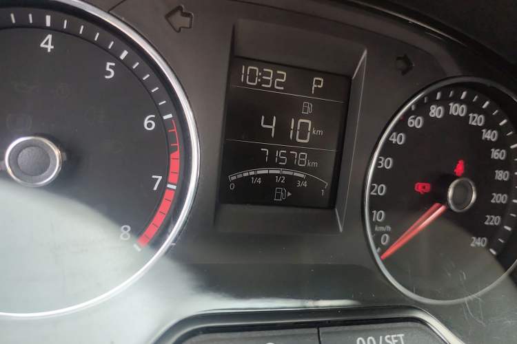 Used Volkswagen Polo 2018 1.5L Automatic Enjoyment Model Odometer Close Up