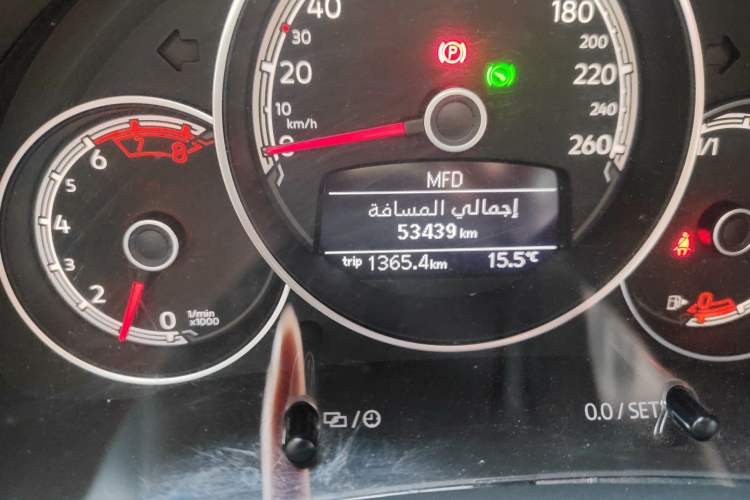 Used Volkswagen Beetle 2018 180TSI Yile Model Odometer Close Up