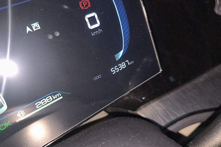 Used BYD Qin PLUS 2023 Champion Edition DM-i 55KM Leading Model Odometer Close Up