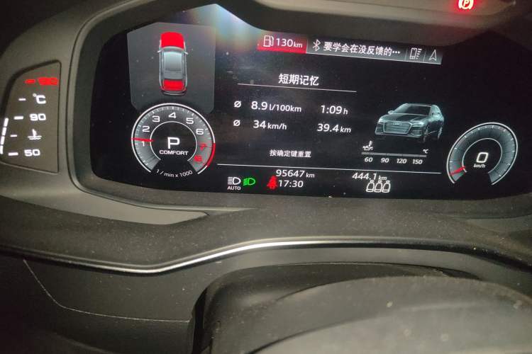 Used Audi A6L 2019 45 TFSI Prestige Elegant Edition Odometer Close Up