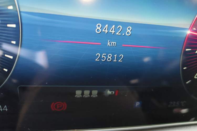 Used Mercedes-Benz C-Class 2024 C 260 L Sport Edition Odometer Close Up