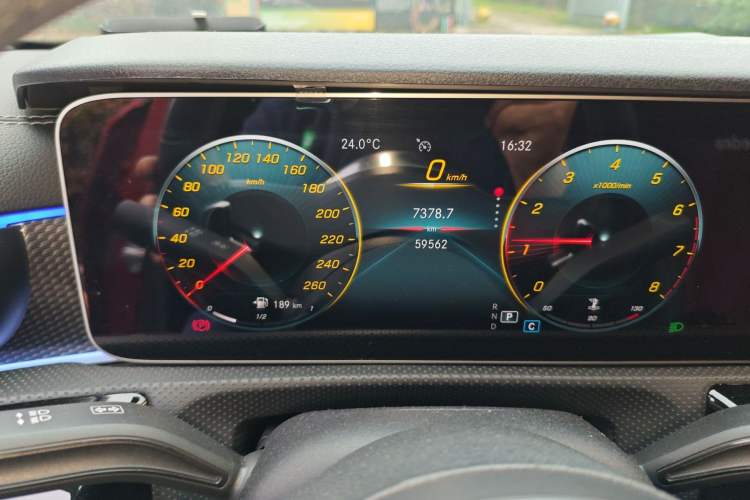 Used Mercedes-Benz A-Class 2019 Restyled A 200 L Sport Sedan Odometer Close Up