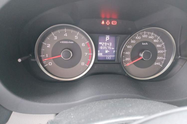 Used Subaru Forester 2013 2.5i Automatic Luxury Edition Odometer Close Up