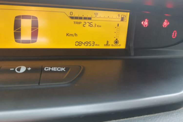 Used Citroen C-Quatre 2013 Sedan 1.6L Manual - Prestige Model Odometer Close Up