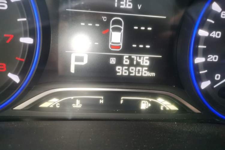 Used GAC Trumpchi GA4 2018 200T Automatic Luxury Edition Odometer Close Up