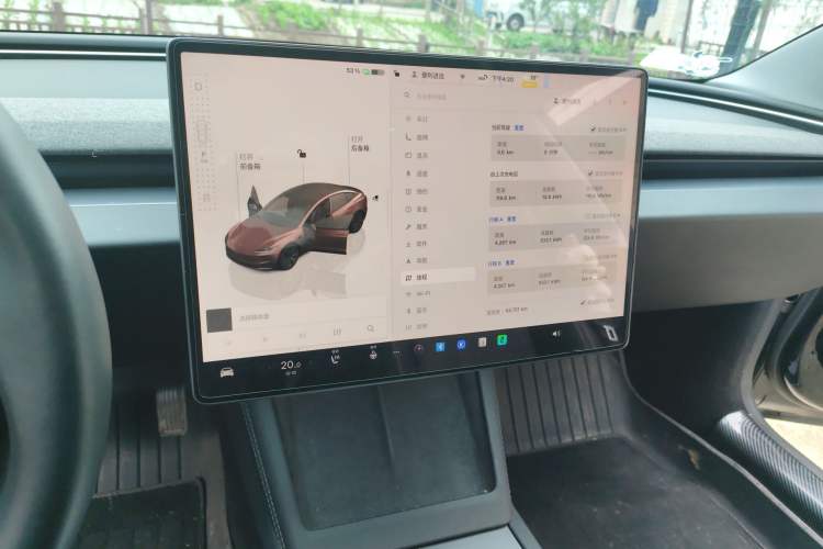 Used Tesla Model 3 2023 Rear-Wheel-Drive Version Audio And AC Panel