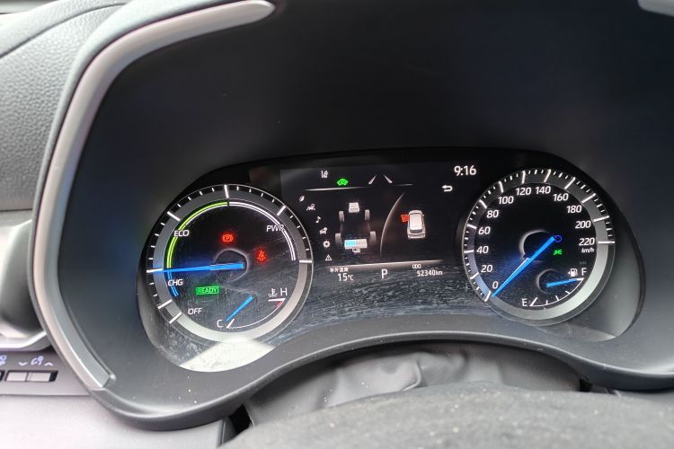 Used Toyota Highlander 2022 Dual-Engine 2.5L Four-Wheel Drive Prestige Version 7 Seats Odometer Close Up