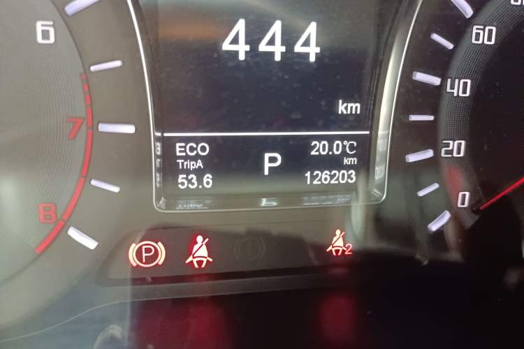 Used GAC Trumpchi GS4 2017 235T Automatic Two-Wheel Drive Luxury Smart Connectivity Version Odometer Close Up